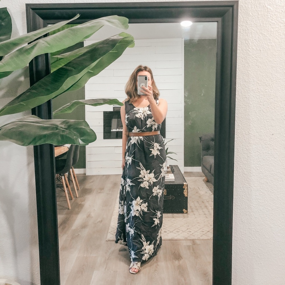 Tommy Bahama Blue Floral Maxi Dress | Summer Dress